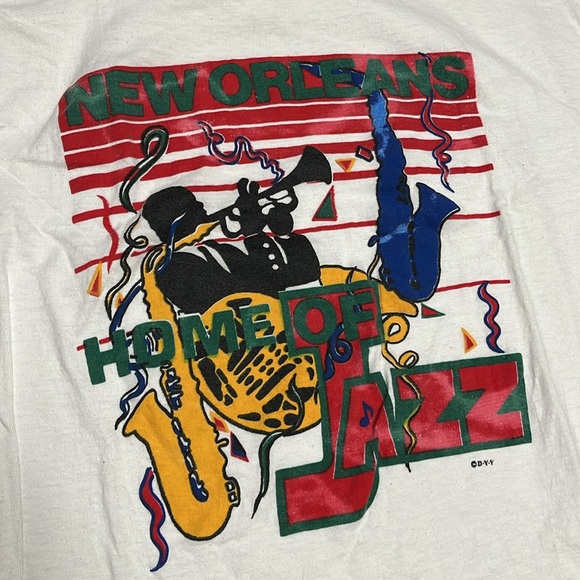80’s New Orleans Jazz Vintage T-Shirt - Picture 2 of 5